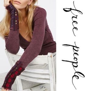 Free People Art School Embroidered Top Sz S